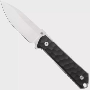 Böker Manufaktur Solingen Kiboku 120516 Satin RWL-34, Richlite Black Rock Pattern, vaststaand mes, Lucas Burnley design