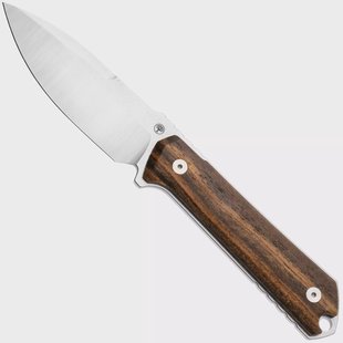 Böker Manufaktur Solingen Kiboku 120526 Satin RWL-34, Bocote Wood, vaststaand mes, Lucas Burnley design