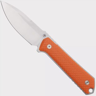 Böker Manufaktur Solingen Kiboku 120573 Satin RWL-34, G10 Orange, vaststaand mes, Lucas Burnley design