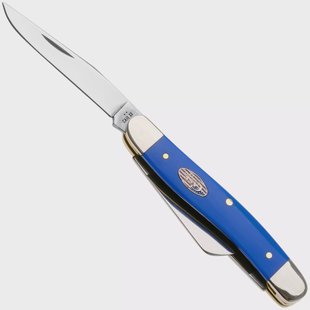 Case Medium Stockman 16402, Smooth Royal Blue Synthetic, 4318 SS zakmes