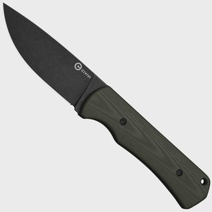 Civivi Jencks C24051-2 Blackwashed 14C28N, OD Green G10, vaststaand mes
