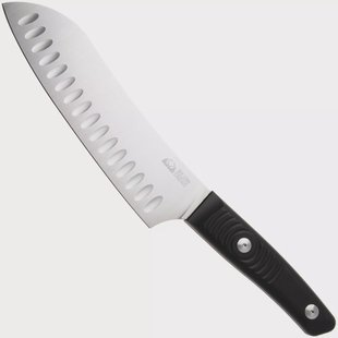 Due Cigni Coquus Home 2C2103G10 zwart G10, santoku met kuiltjes, 18 cm