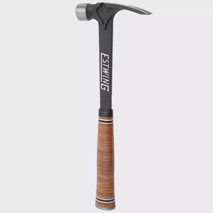 Estwing Ultra Series E15SM Milled Face Straight Claw Hammer EWEE15SM Stacked Leather Grip, klauwhamer 425 gram
