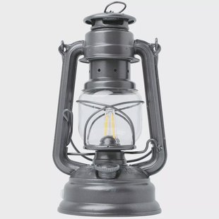 Feuerhand Baby Special 276 Metalic Grijs, 276-LED-MG, LED stormlamp