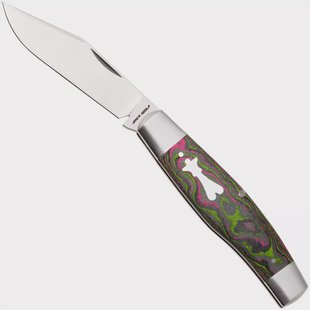 Jack Wolf Gateway Stockman STOCK-01-CC-WAT-SUG Satin Sandvik 14C28N, CamoCarbon Watermelon Sugar, zakmes