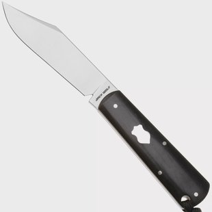 Jack Wolf Gateway FIXedc GATEW-FX-01-EBONY Satin Sandvik 14C28N, Ebony Wood, vaststaand mes