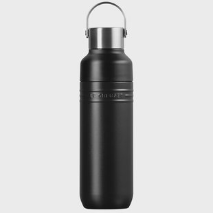 Le Creuset On The Go 41066280000001 dubbelwandige drinkfles, mat zwart, 0,5 L
