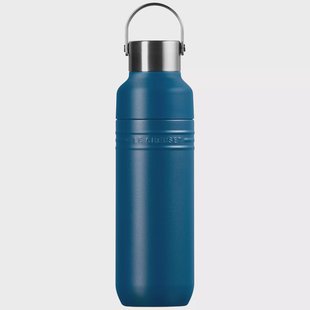 Le Creuset On The Go 41066286420001 dubbelwandige drinkfles, Deep Teal, 0,5 L
