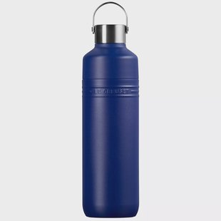 Le Creuset On The Go 41066332200001 dubbelwandige drinkfles, Azure, 1,0 L