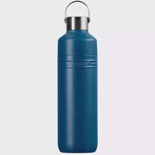 Le Creuset On The Go 41066336420001 dubbelwandige drinkfles, Deep Teal, 1,0 L
