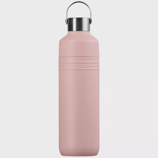 Le Creuset On The Go 41066337770001 dubbelwandige drinkfles, Shell Pink, 1,0 L