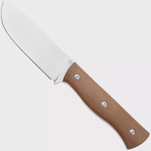 Maserin Woodsman 917/PM Stonewashed Nitro X7, Brown SolidPaper, vaststaand mes, Igor Bortolussi design