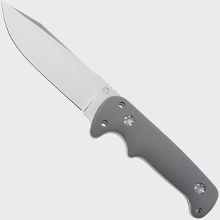 Maserin Outback 926/G10G Stonewashed N690, Grey G10, vaststaand mes