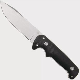 Maserin Outback 926/G10N Stonewashed N690, Black G10, Vaststaand mes