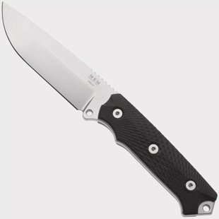 MKM Base Camp MK-BC-GBK Niolox, Black G10, vaststaand mes, Simone Tonolli design