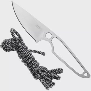 MKM Makro 1 Droppoint MA01-PABG Satin M390, Black Grey Paracord Handle, vaststaand mes, Jesper Voxnaes design