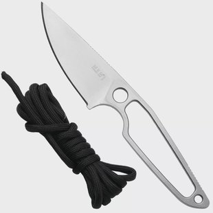 MKM Makro 1 Droppoint MA01-PABK Satin M390, Black Paracord Handle, vaststaand mes, Jesper Voxnaes design