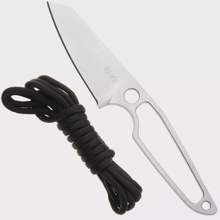 MKM Makro 2 Sheepsfoot MA02-PABK Satin M390, Black Paracord Handle, vaststaand mes, Jesper Voxnaes design