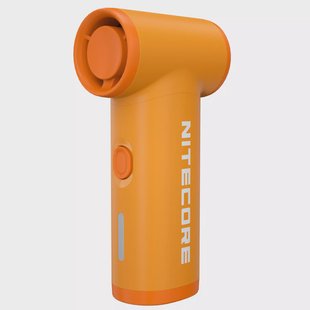 Nitecore NEF Nano High-Speed Handheld Fan, Bright Orange, ventilator