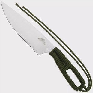 Ontario Hunt Plus Camp Knife 9717OD Satin 420HC, OD Green Paracord, outdoor koksmes