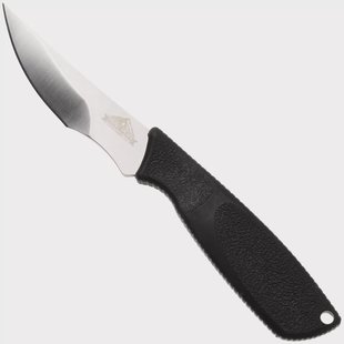 Ontario Hunt Plus Caper 9718SEC Satin 420HC, Black Rubber, vaststaand capingmes