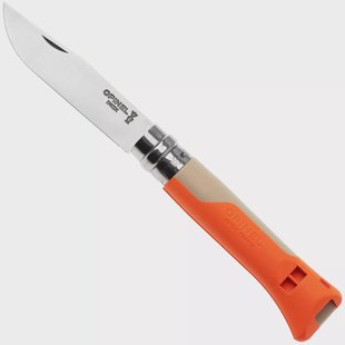 Opinel No. 08 Horizon 3305, Made For The Elements, Satin Stainless Steel, Orange / Sand Polyamide zakmes