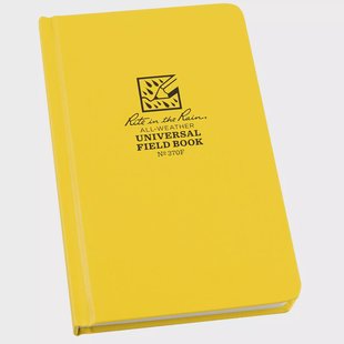 Rite in the Rain Universal Hard Cover Book 370F, 4 3/4 x 7 1/2, Yellow, notitieboek