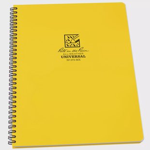 Rite in the Rain Side Spiral Notebook 373-MX 8 1/2 x 11, Yellow, notitieboek