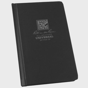 Rite in the Rain Hard Cover Book 770F-M, 4 1/4 x 6 3/4, Black, notitieboek