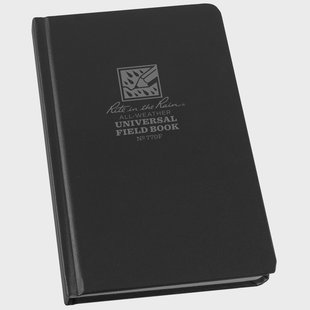 Rite in the Rain Universal Hard Cover Book 770F, 4 3/4 x 7 1/2, Black, notitieboek