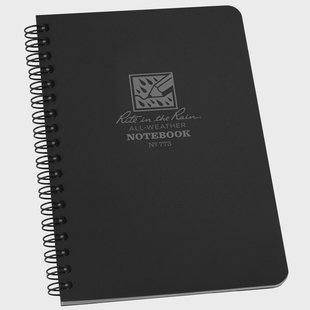 Rite in the Rain Universal Spiral Notebook 773, 4 5/8 x 7, Black, notitieboek