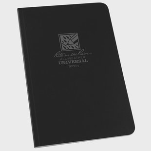 Rite in the Rain Universal Soft Cover Book 774, 4 5/8 x 7, Black, notitieboek