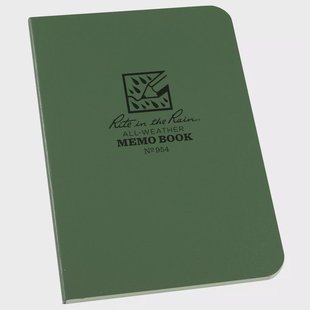 Rite in the Rain Soft Cover Book 954, 3 1/2 x 5, Green, notitieboekje