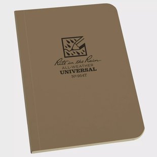 Rite in the Rain Soft Cover Book 954T, 3 1/2 x 5, Tan, notitieboekje