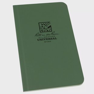Rite in the Rain Soft Cover Book 964, 3 1/2 x 6, Green, notitieboek