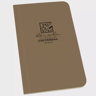 Rite in the Rain Soft Cover Book 964T, 3 1/2 x 6, Tan, notitieboek
