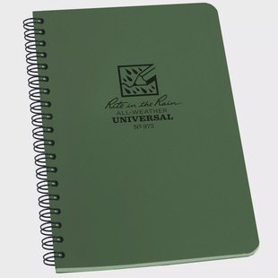 Rite in the Rain Universal Spiral Notebook 973,4 5/8 x 7, Green, notitieboek