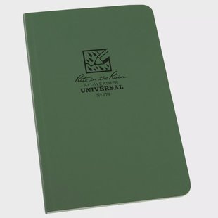 Rite in the Rain Universal Soft Cover Book 974, 4 5/8 x 7, Green, notitieboek