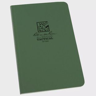 Rite in the Rain Tactical Field Book 980, 4 5/8 x 7, Green, notitieboek