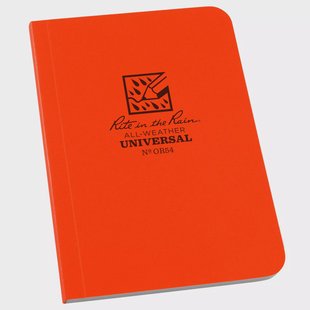 Rite in the Rain Soft Cover Book OR54, 3 1/2 x 5, Orange, notitieboekje