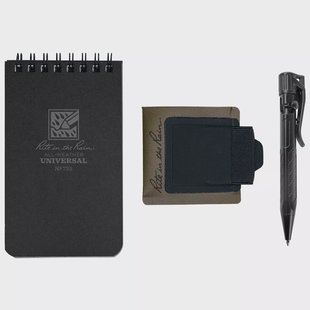 Rite in the Rain Monsoon Pen Holster Kit PH2-KIT Olive, notitieboekje, pen en bankpas- en penhouder