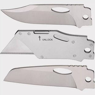 Roxon Phantom BA030809 8Cr13MoV BA03 Clip Point Blade, BA08 Utility-Blade en BA09 Sheepsfoot Blade, 3 vervangbare lemmeten voor Phantom-systeem