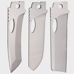 Roxon Phantom BA041011 8Cr13MoV BA04 Straight Blade, BA10 Spey Point Blade en BA11 Curved Tanto Blade, 3 vervangbare lemmeten voor Phantom-systeem
