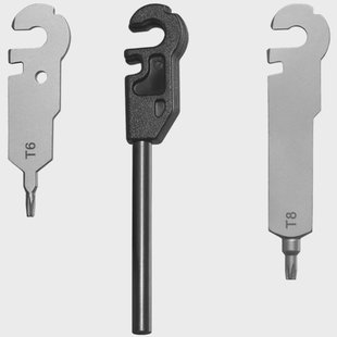 Roxon Flex FT04 Flint, T8 Torx Wrench, T6 Torx Wrench, 3 vervangbare tools voor Flex-systeem