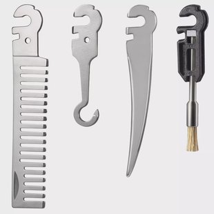 Roxon Flex FT08 Comb, Marlin Spike, Mini Brush, Hook, 4 vervangbare tools voor Flex-systeem