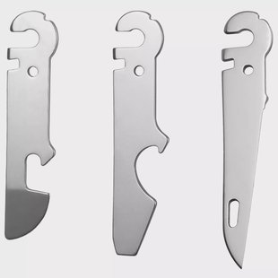 Roxon Flex FT11 Bottle Opener, Flat Head Screwdriver, Can Opener, Awl, Threader, 3 vervangbare tools voor Flex-systeem
