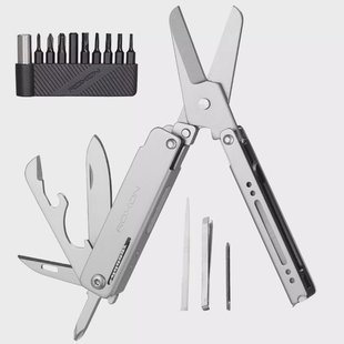 Roxon Mini Multi-Scissor M3 Stainless Steel, sleutelhanger multitool
