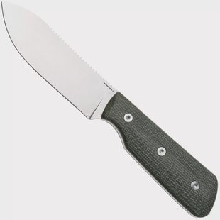 StraightLine Bigger Digger BDG-GC Stonewashed 14C28N, Green Canvas Micarta, vaststaand mes