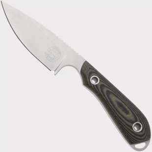 White River Knives M1 Backpacker Pro M1-LBO-MAG, Stonewashed CPM MagnaCut, Black Olive Micarta, vaststaand mes