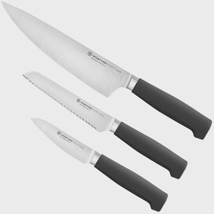 Wüsthof Partner 1061860302 Essentials Set, 3-delige messenset, koksmes, gekarteld universeelmes, officemes